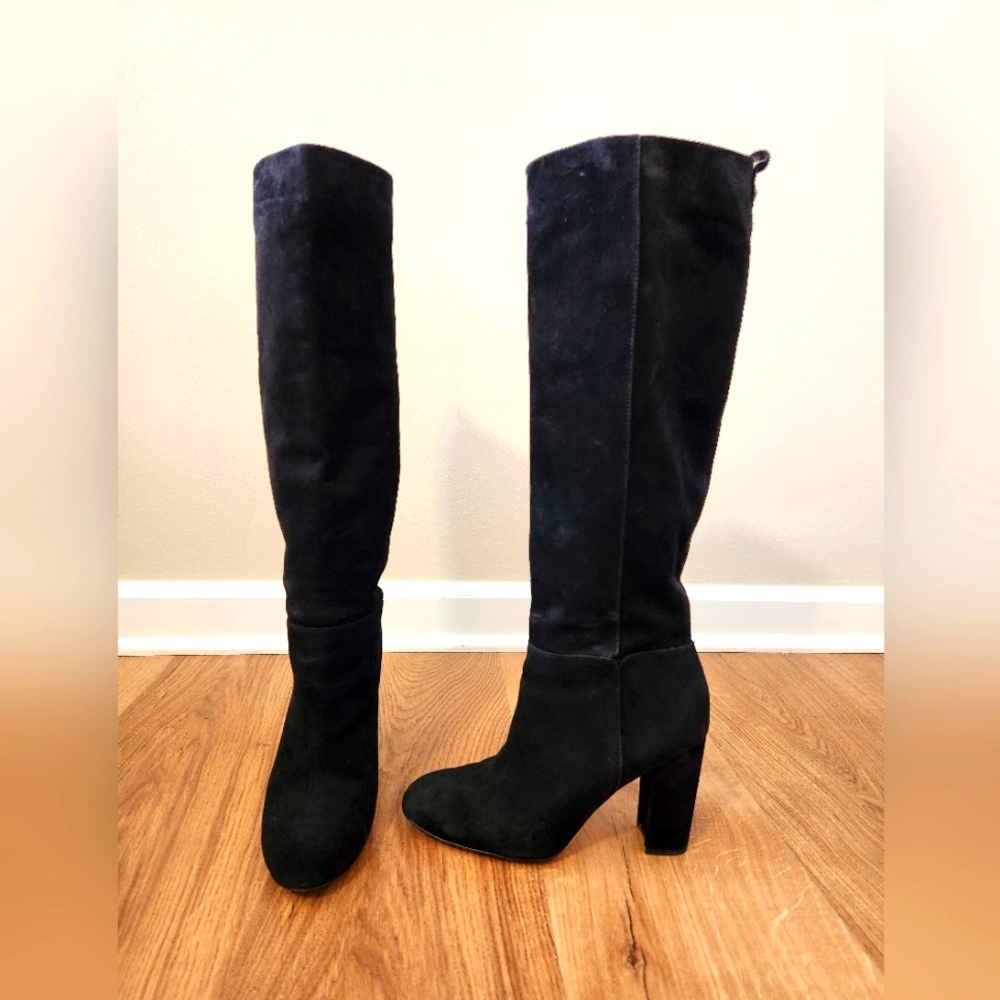 Sam Edelman Caprice Black Suede Boots - 8